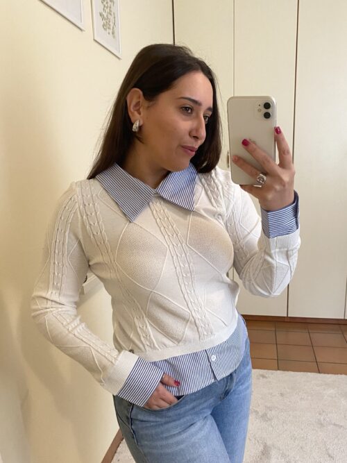 Maglia-con-camicia-bianca