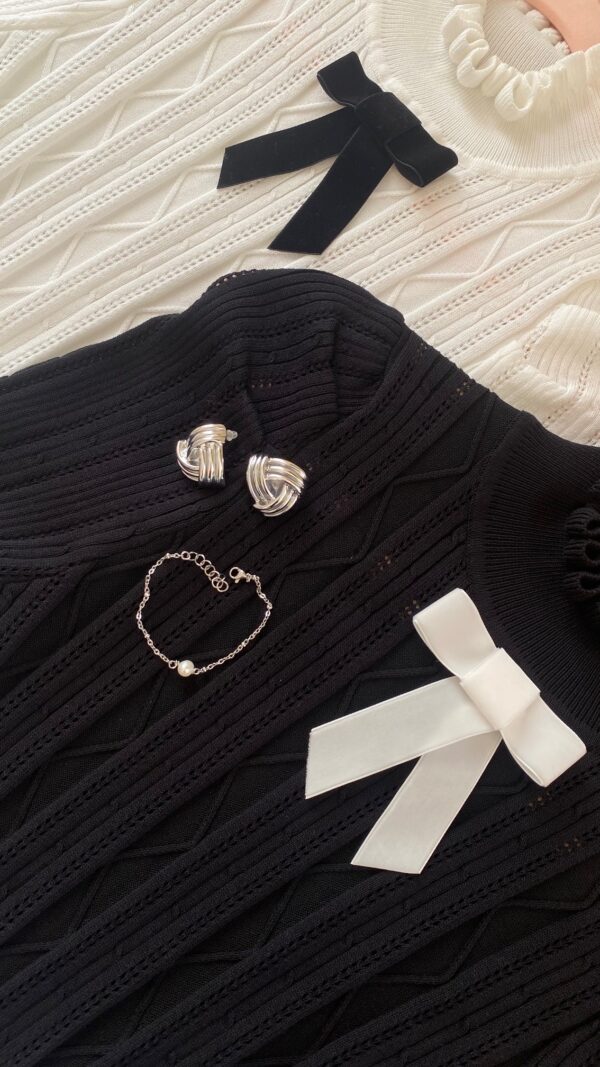 IMG_4410 maglia-bon-ton-con fiocco-in-velluto-colore-nero